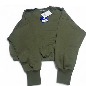 JoyLab Olive Green Long Sleeve Sweatshirt